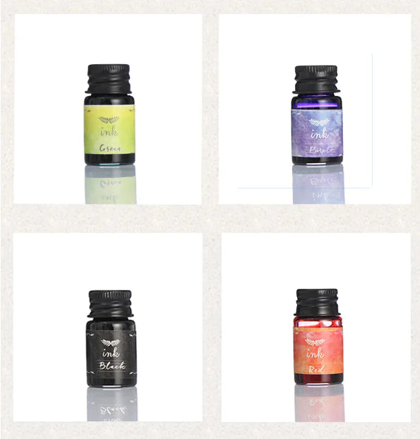 Calligraphy Dip Pen Set with Glass Nibs and Ink