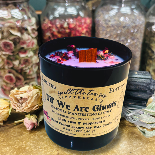 Til We Are Ghosts Candle | Romantic Rose & Amber Manifestation Soy Candle